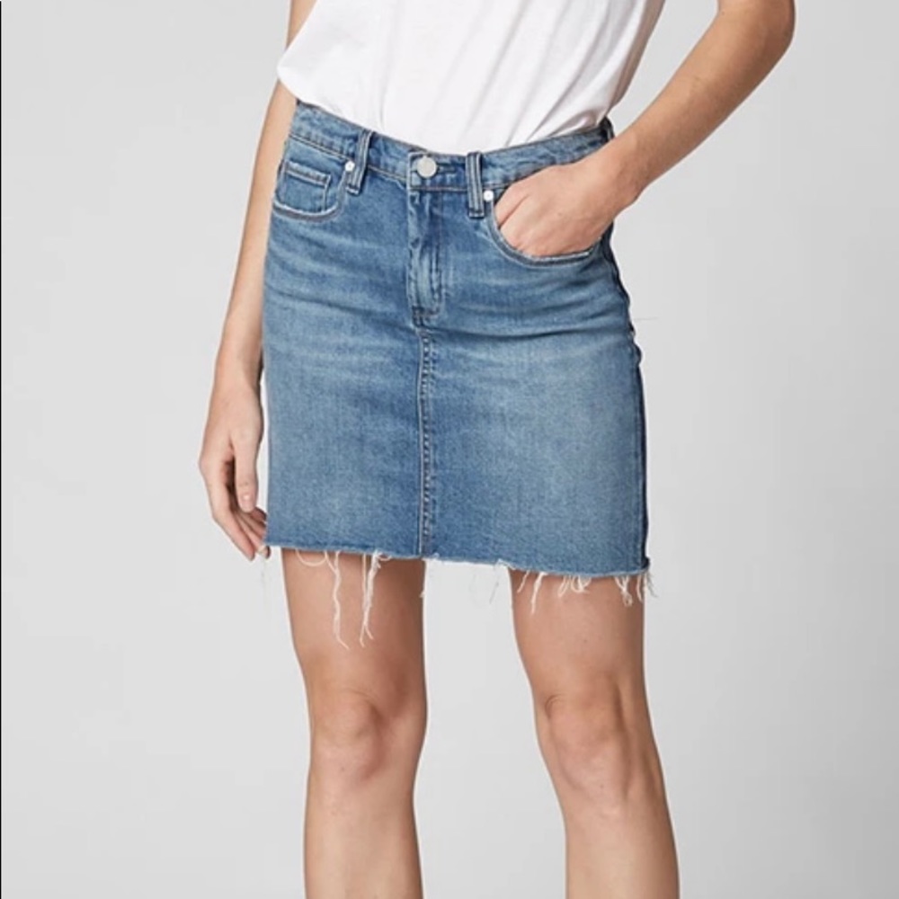 Blanknyc two-faced denim raw hem skirt- size 28